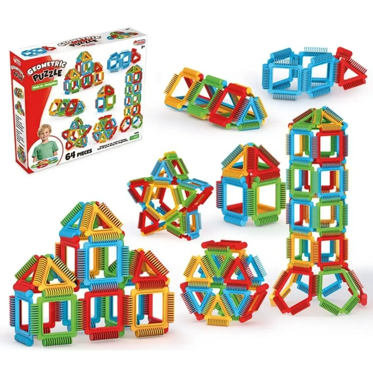 Dede Geometrik Puzzle 64 Prç