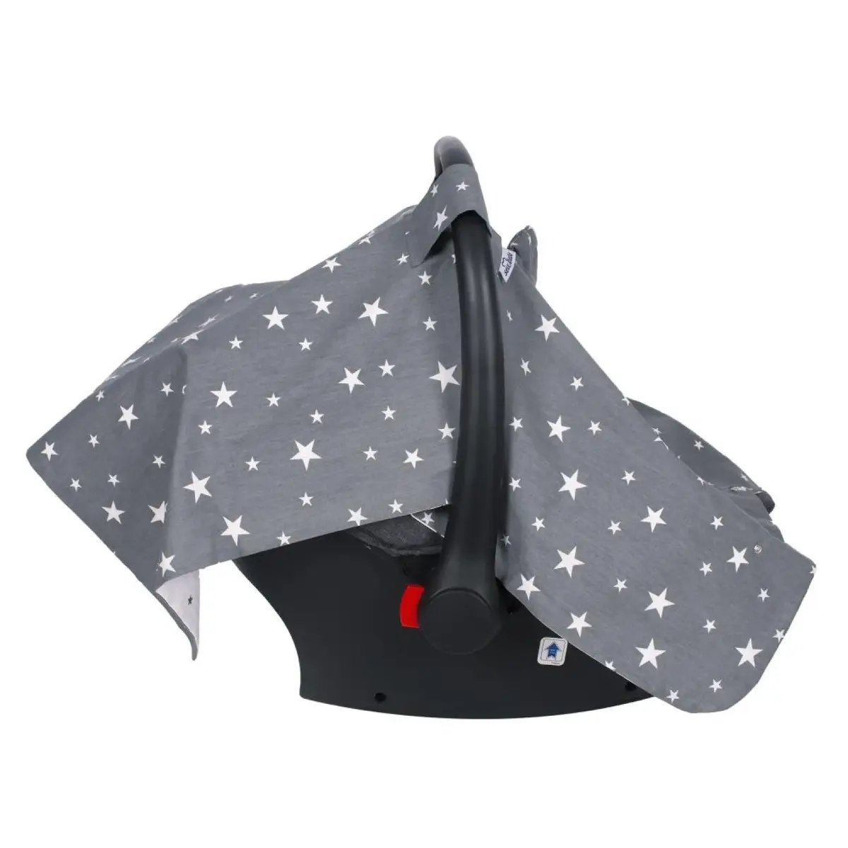 Sevi Bebe Fiyonklu Ana Kucağı Örtüsü Gri Yıldız Sevi Bebe Fiyonklu Ana Kucağı Örtüsü Gri Yıldız