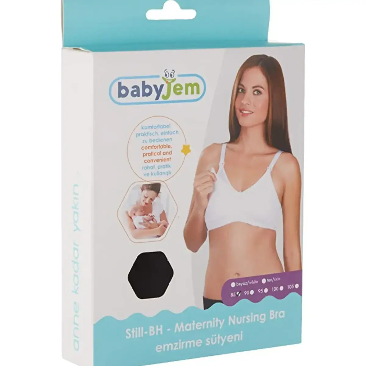 Babyjem Emzirme Sütyeni 95 Beden Siyah