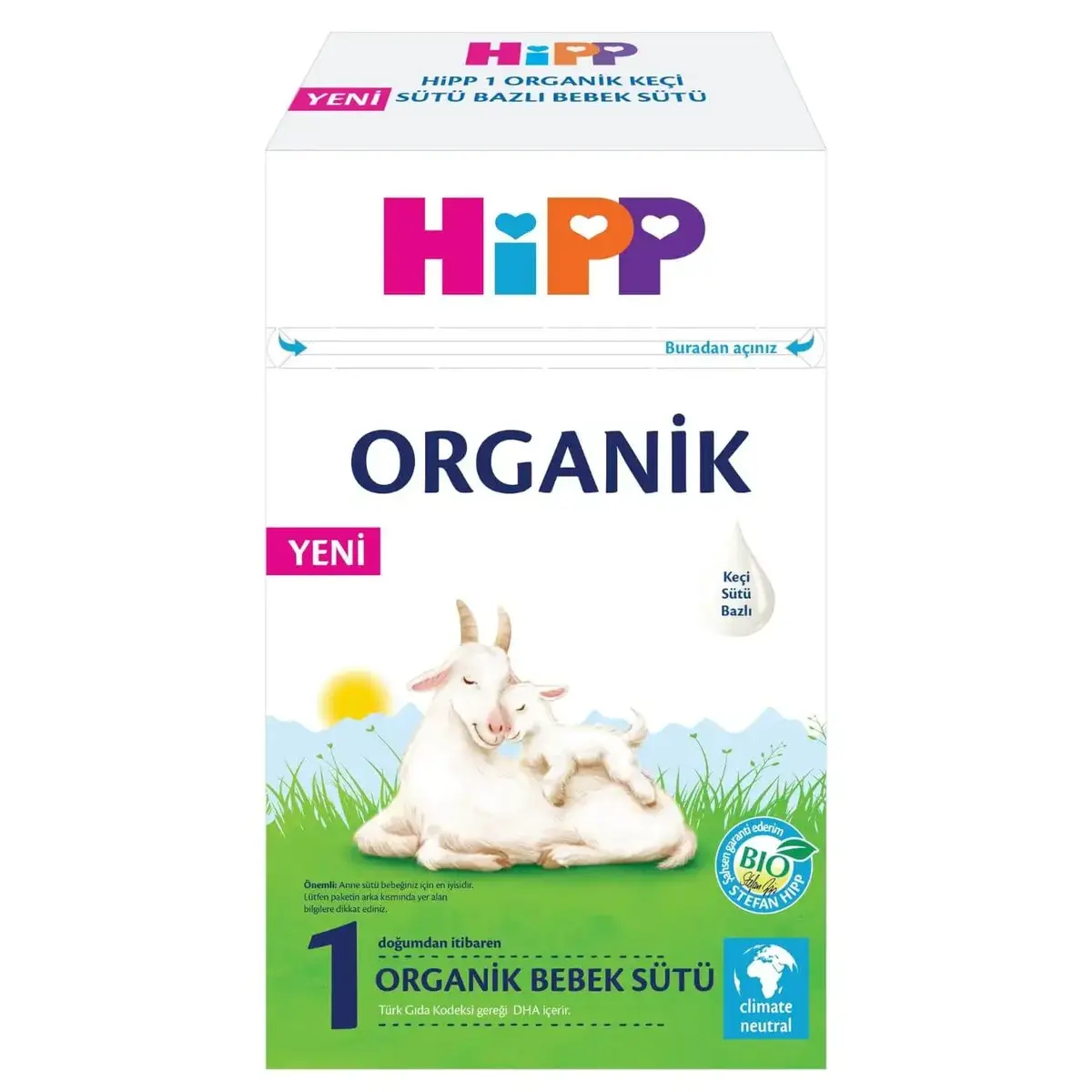 Hipp 1 Organik Keçi Sütü Bazlı Bebek Sütü 400 gr