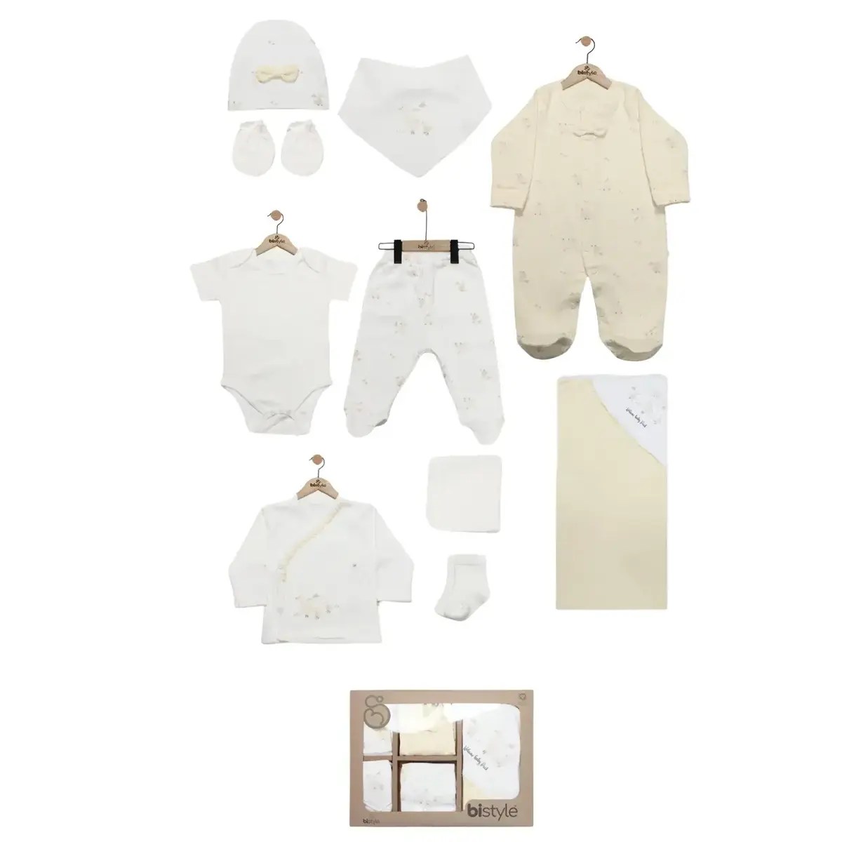 Bistyle Hastane Çıkışı 10lu Welcome Baby Duck Sarı - Ekru