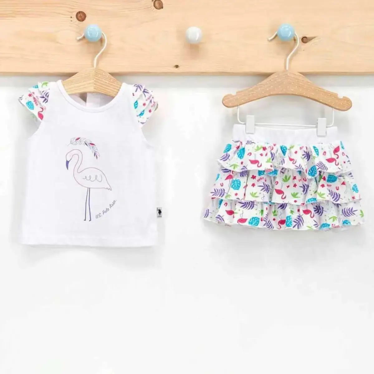 U.S. Polo 2li Takım T-Shirt Beyaz