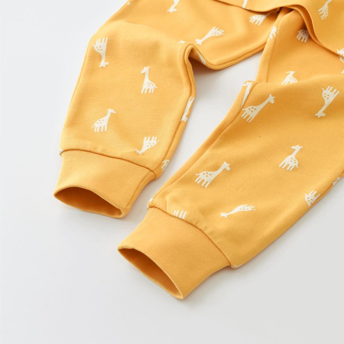 Bibaby Pijama Takımı Happy Graffe Hardal