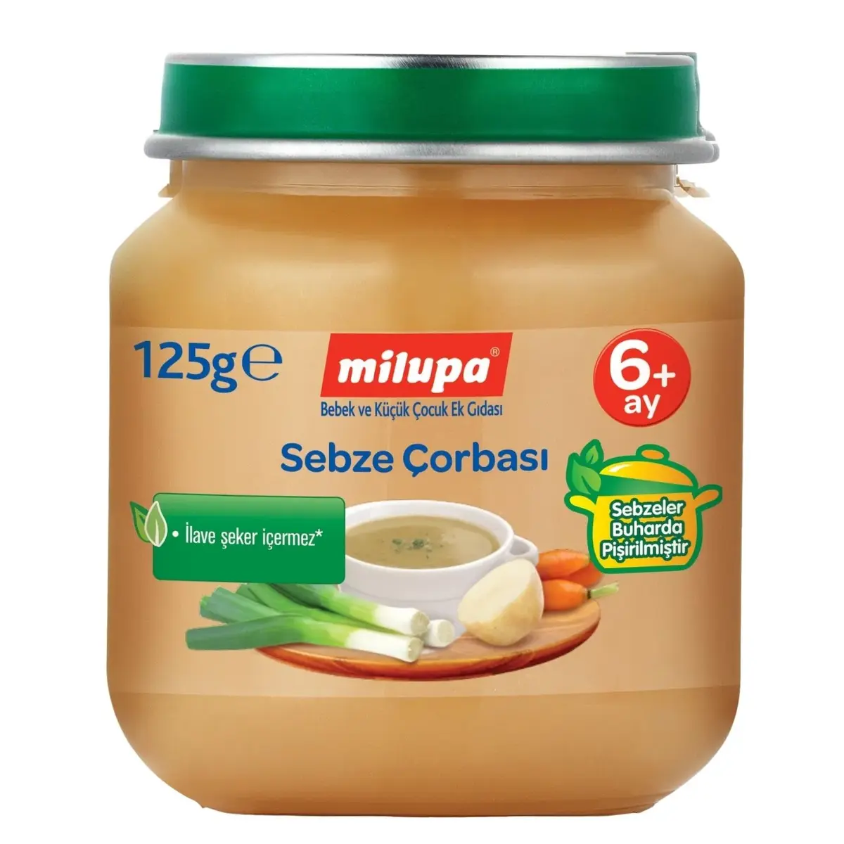 Milupa Sebze Çorbası Kavanoz Maması 125 gr Milupa Sebze Çorbası Kavanoz Maması 125 gr
