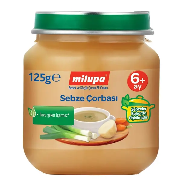 Milupa Sebze Çorbası Kavanoz Maması 125 gr