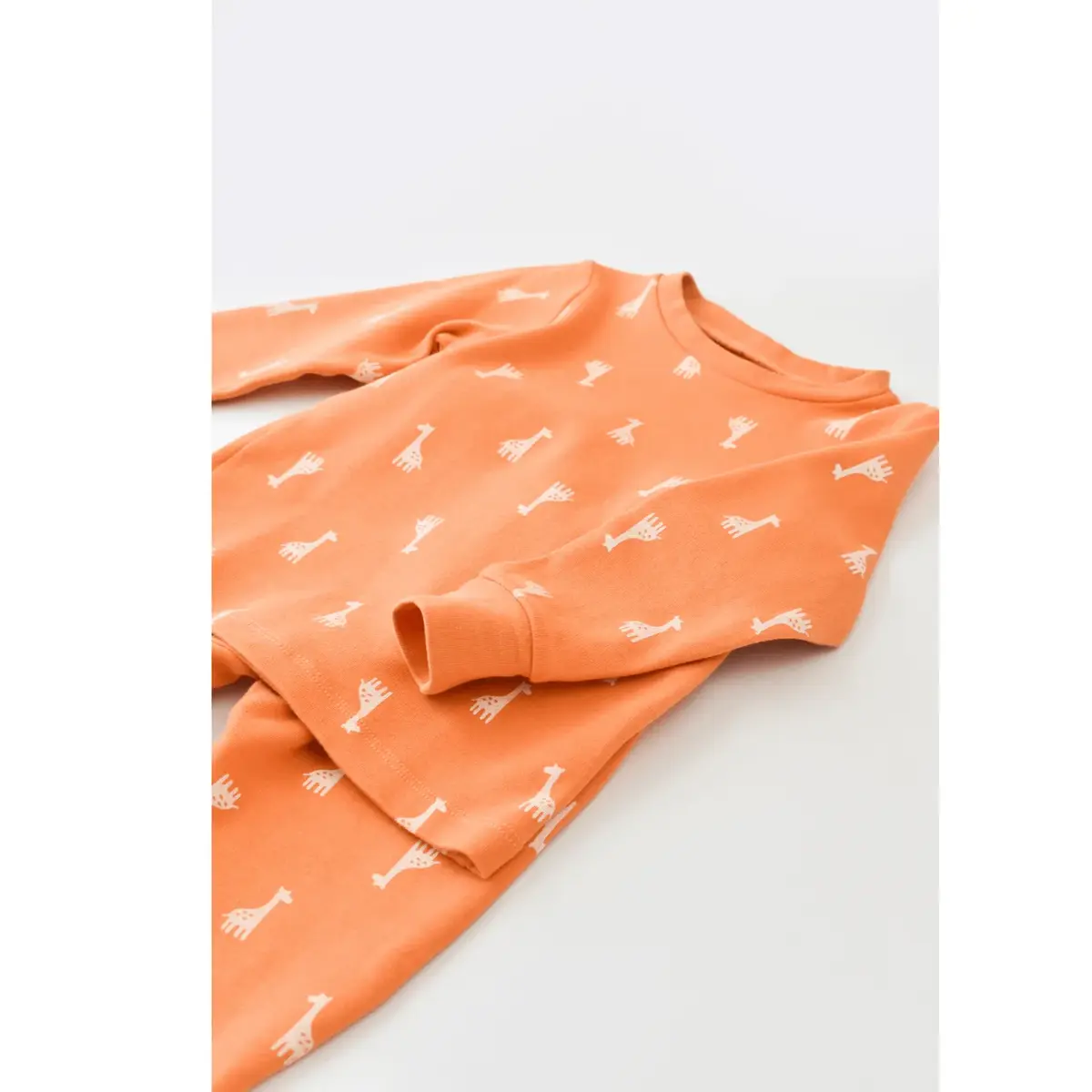 Bibaby Pijama Takımı Happy Graffe Turuncu