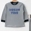 Mini Damla Pijama Takımı Penye Dream Time Baskılı Lacivert