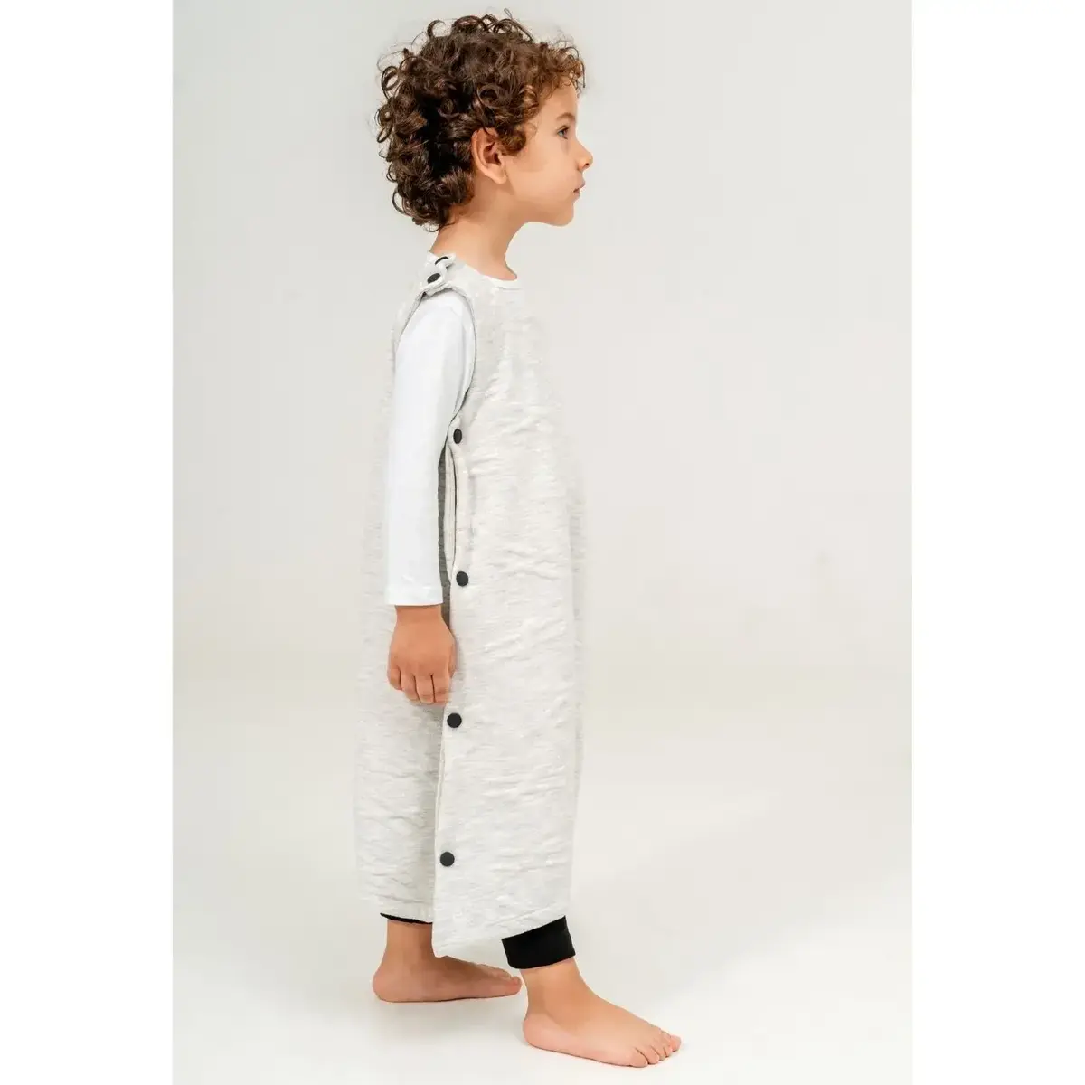 Moi Noi Uyku Tulumu Çıtçıtlı Gri Alacalı