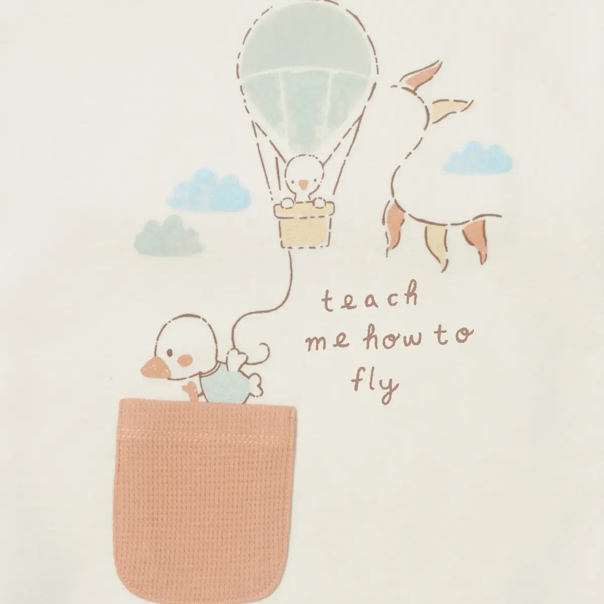 Bibaby Organik Battaniye Teach Me Kırmızı - Kahverengi - Mint