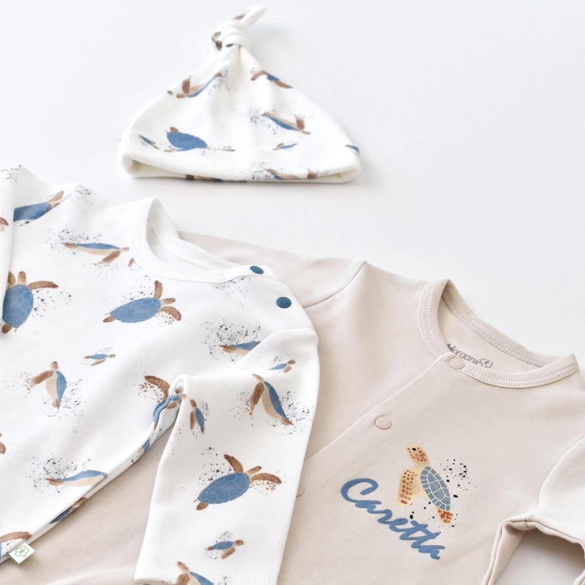 Bibaby Organik Tulum Takımı Tüllü Caretta In Live Taş - İndigo