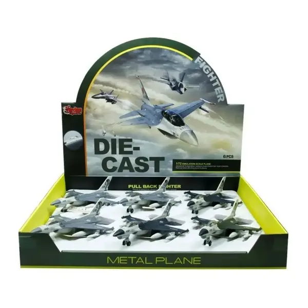 Vardem Çek Bırak AL-599 Metal Savaş Uçağı 1:72 