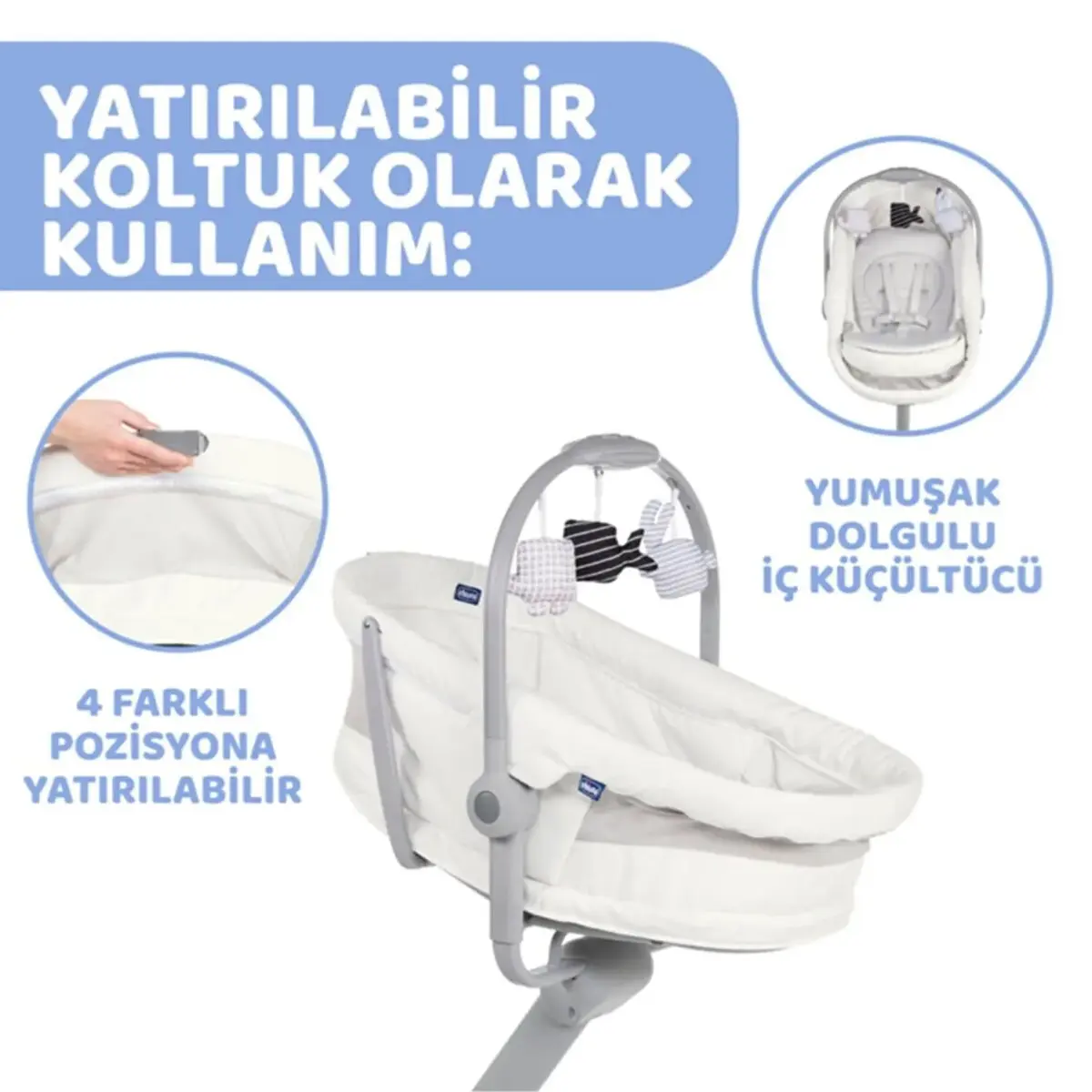 Chicco Baby Hug 4 in 1 Air Ana Kucağı White Snow