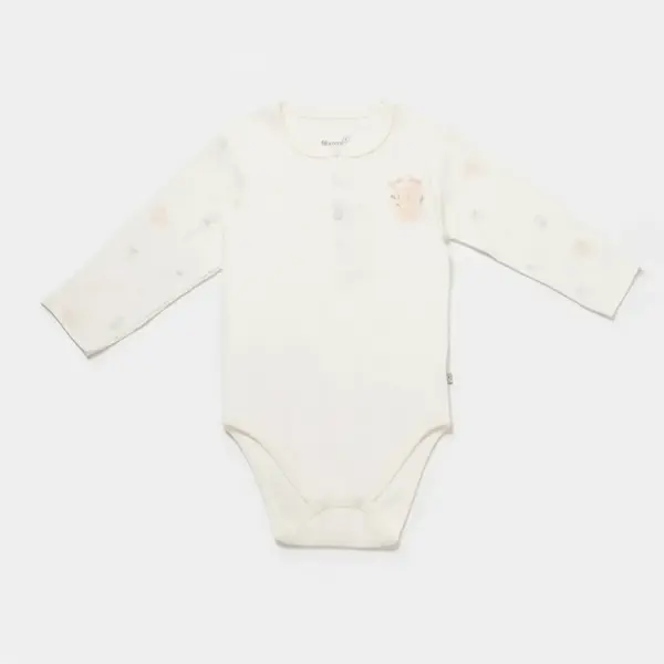 Bibaby Organik Body Uzun Kol Koala Jungle Pembe
