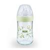 Nuk Nature Sense Isı Göstergeli Cam Biberon 240 ml Yeşil