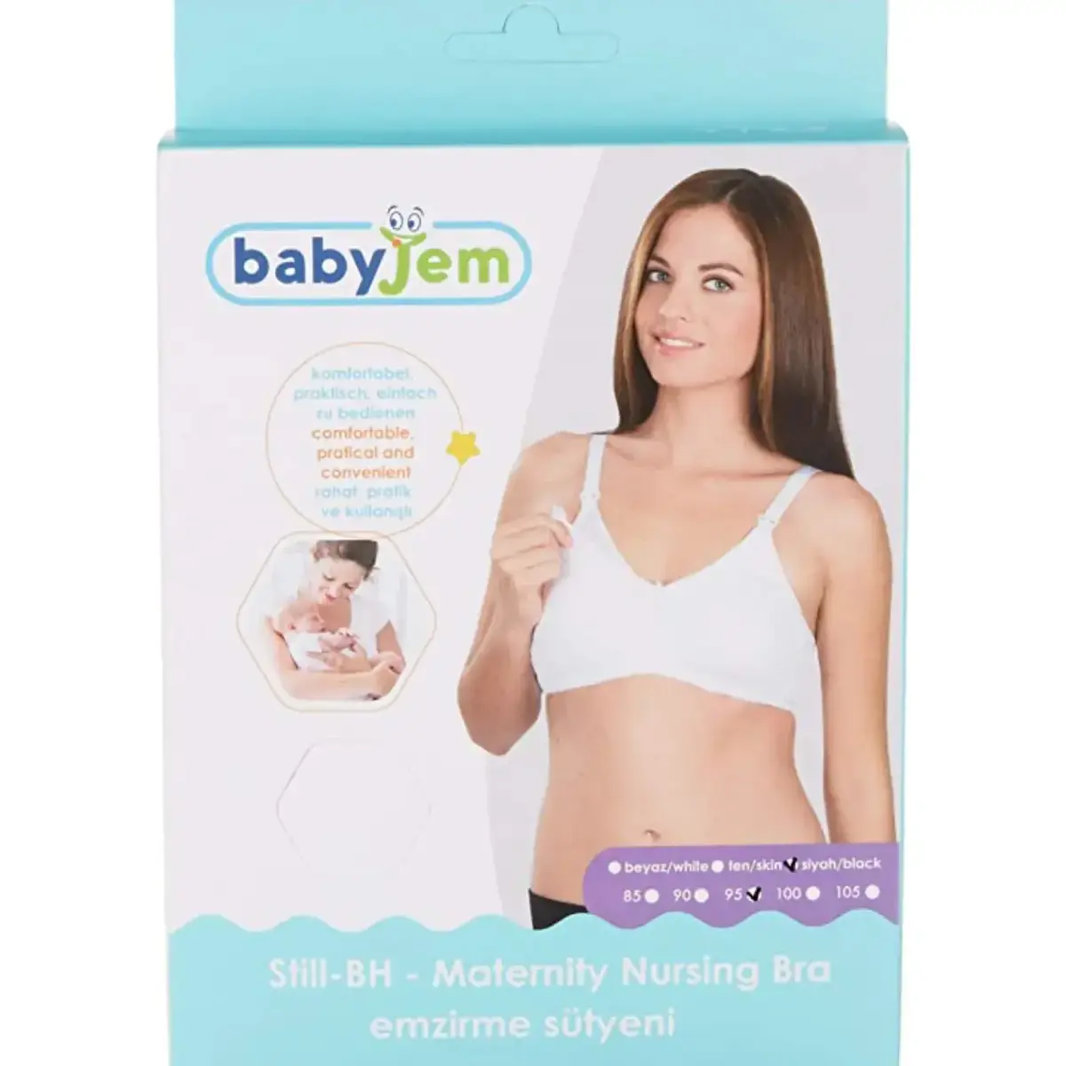 Babyjem Emzirme Sütyeni 105 Beden Beyaz