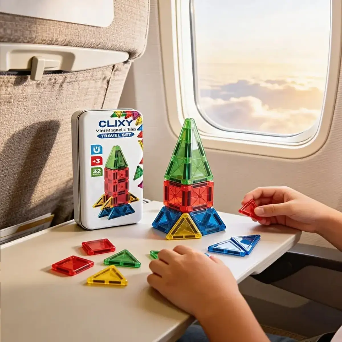 Clixy Advance Pack Mini Manyetik Bloklar Travel Set 32 Parça