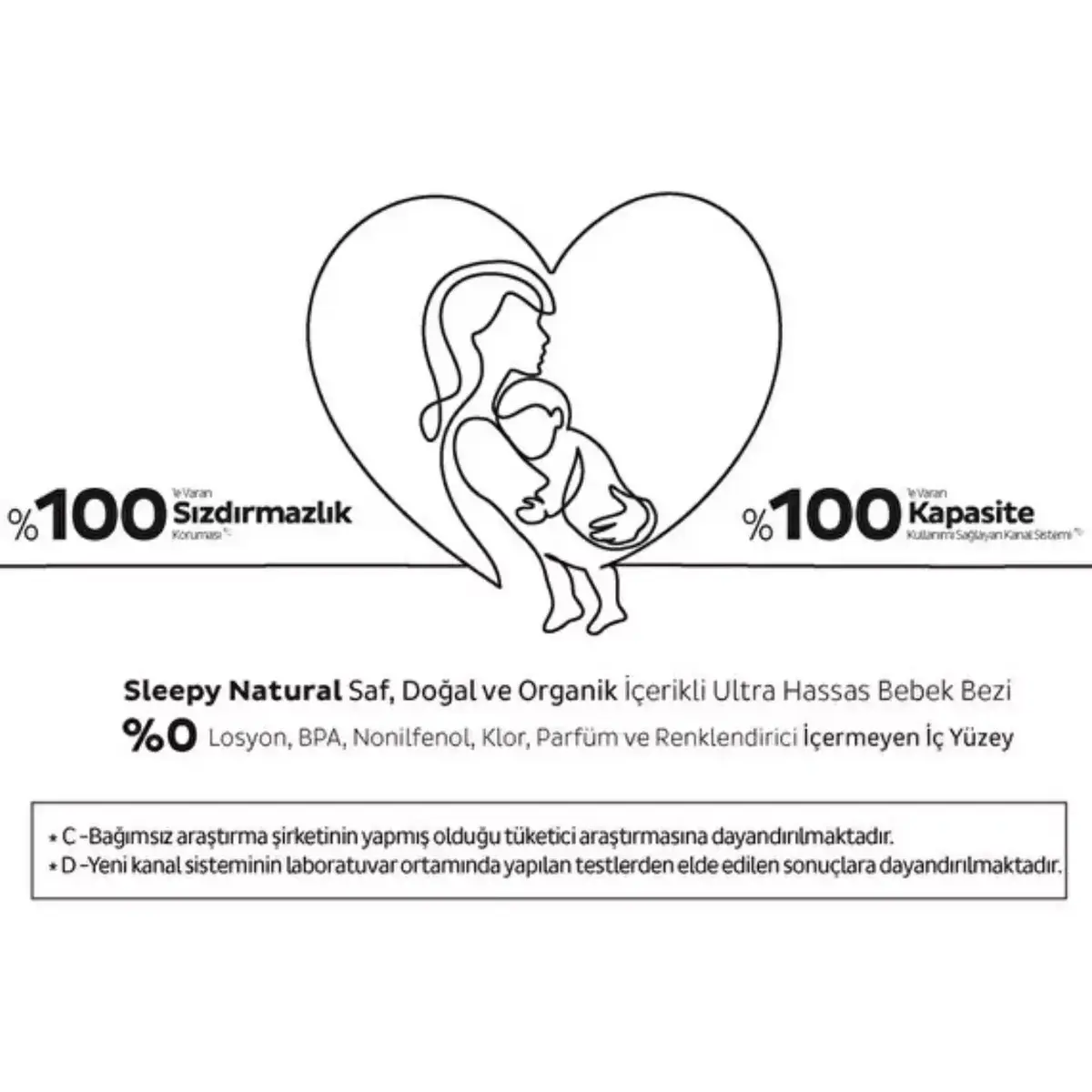Sleepy Bebek Bezi Natural Double Soft Midi 42li Fırsat Paket