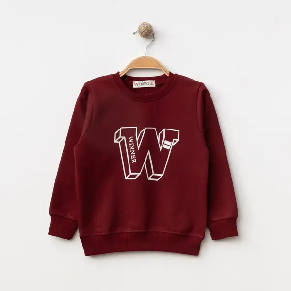 Winimo Sweatshirt W Baskılı Bordo