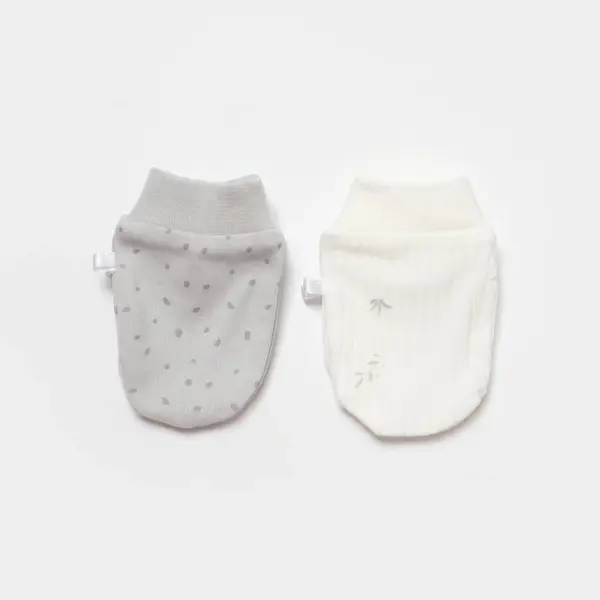Bibaby Organik Eldiven 2li Koala Jungle Gri