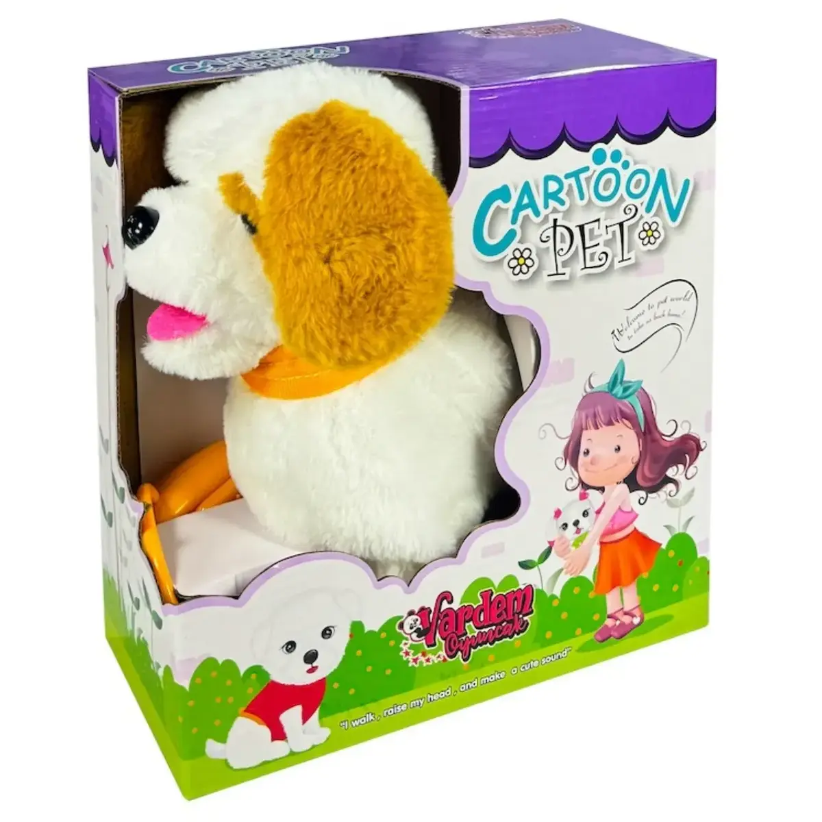 Peluş Tasmalı Yürüyen Köpek