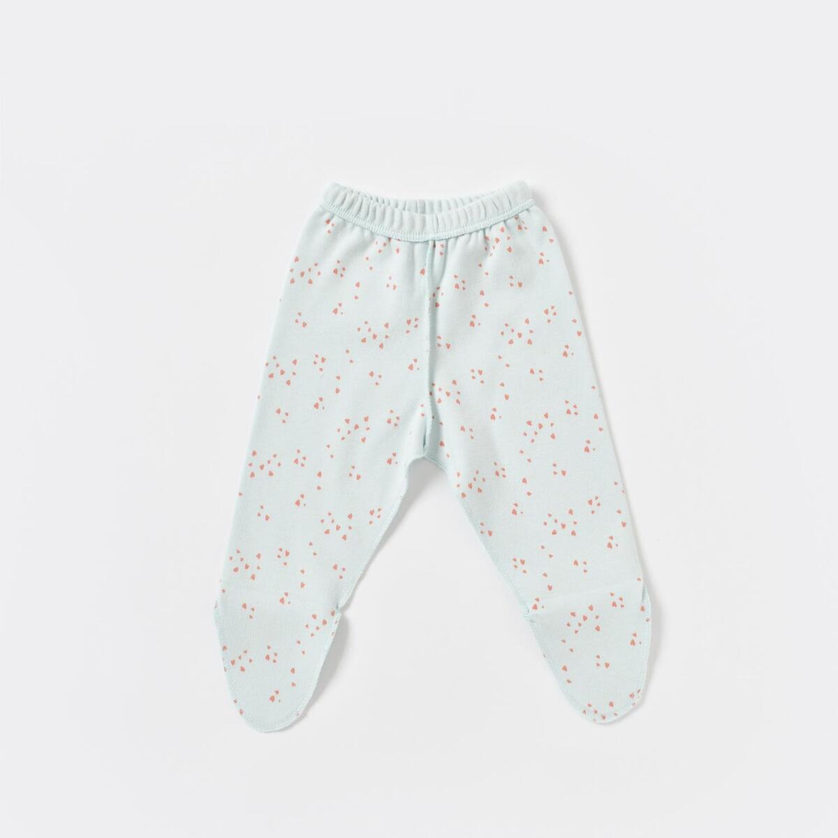 Bibaby Organik Zıbın Takımı Pretty Ears Bunny Prematüre Mint - Ekru