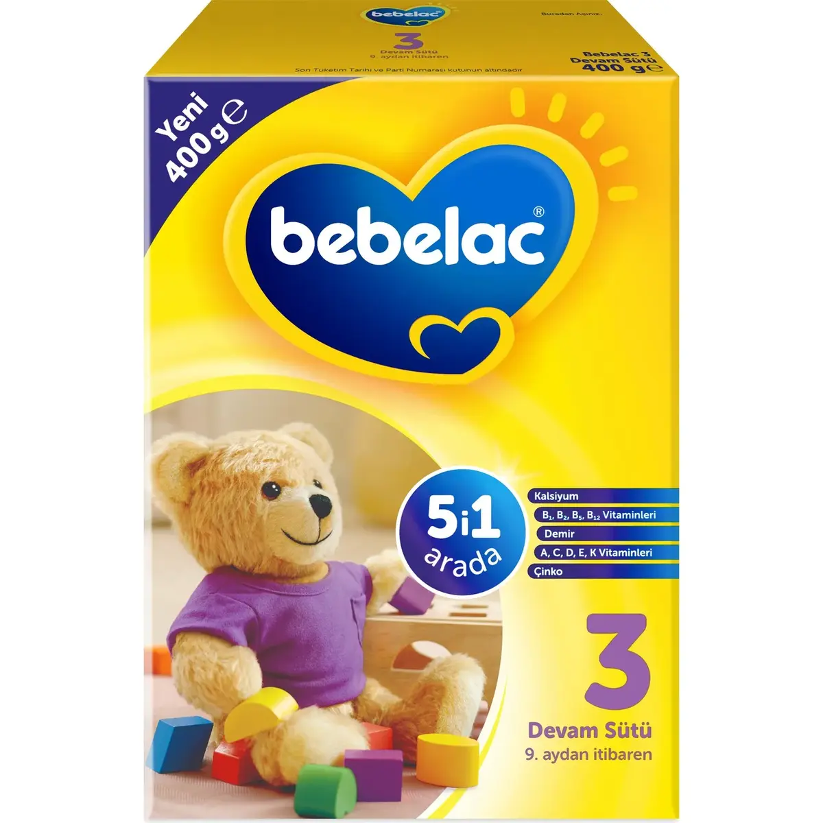 Bebelac 3 Bebek Devam Sütü 400 gr