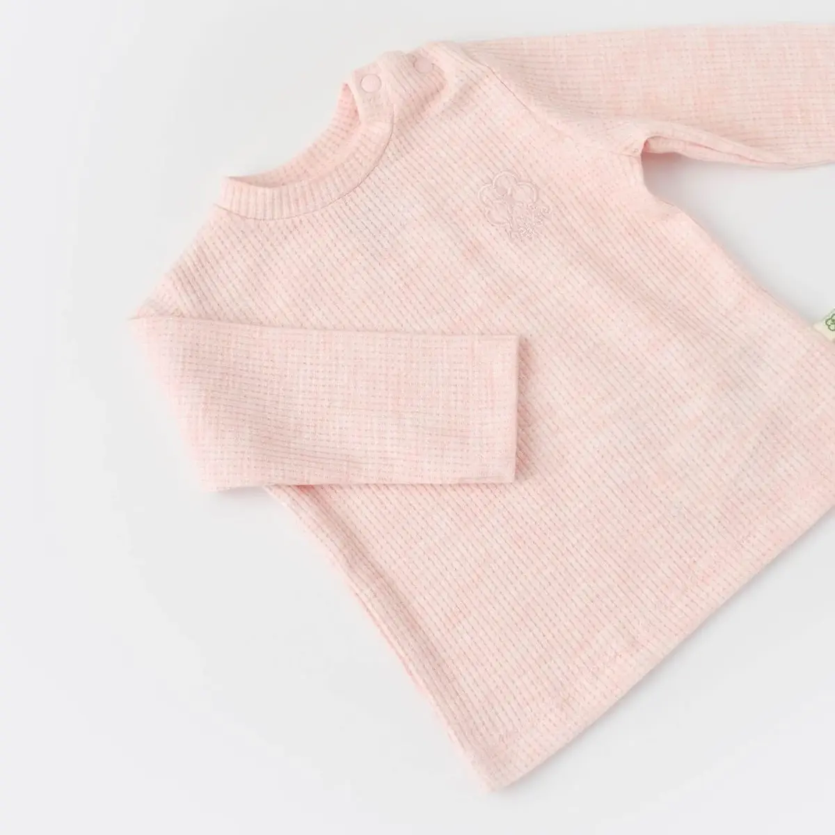 Bibaby Organik 2li Takım Nature In Waffle Pembe Melanj