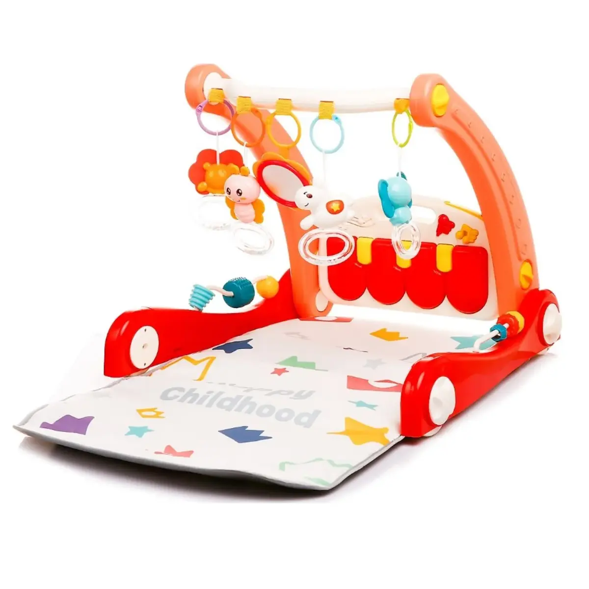 Babycim 2'si Bir Arada Aktivite Halısı&İlk Adım Arabası Pembe