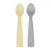 OiOi Nam Nam Mama Kaşığı 2li Mellow Yellow - Powder Grey