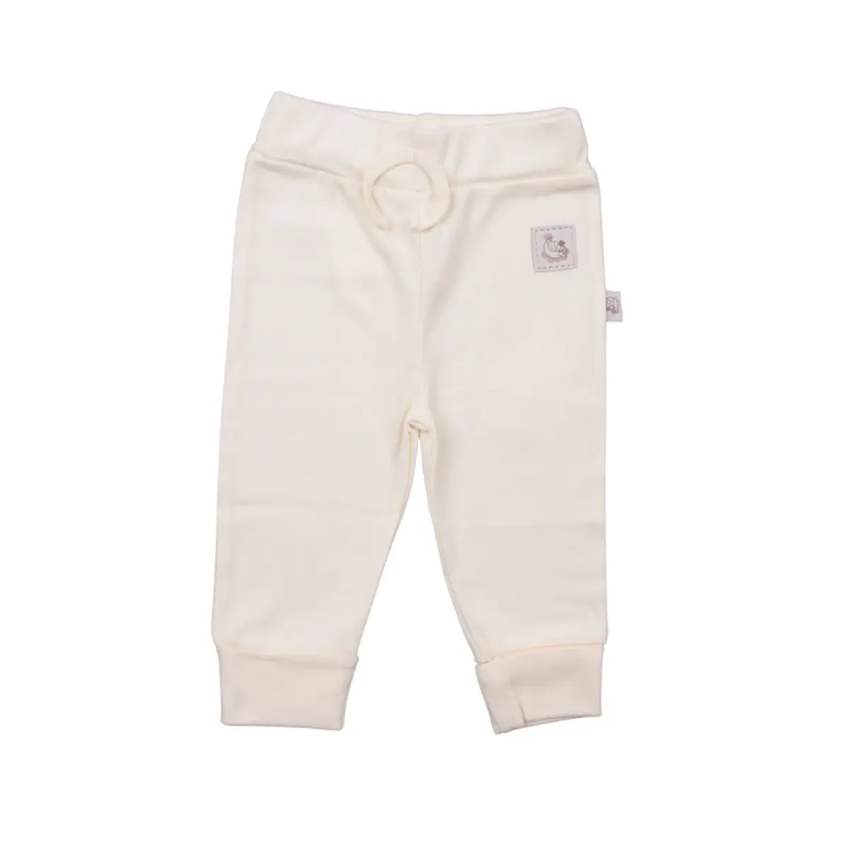 Mini Damla Pantolon Patiksiz Armalı Ekru