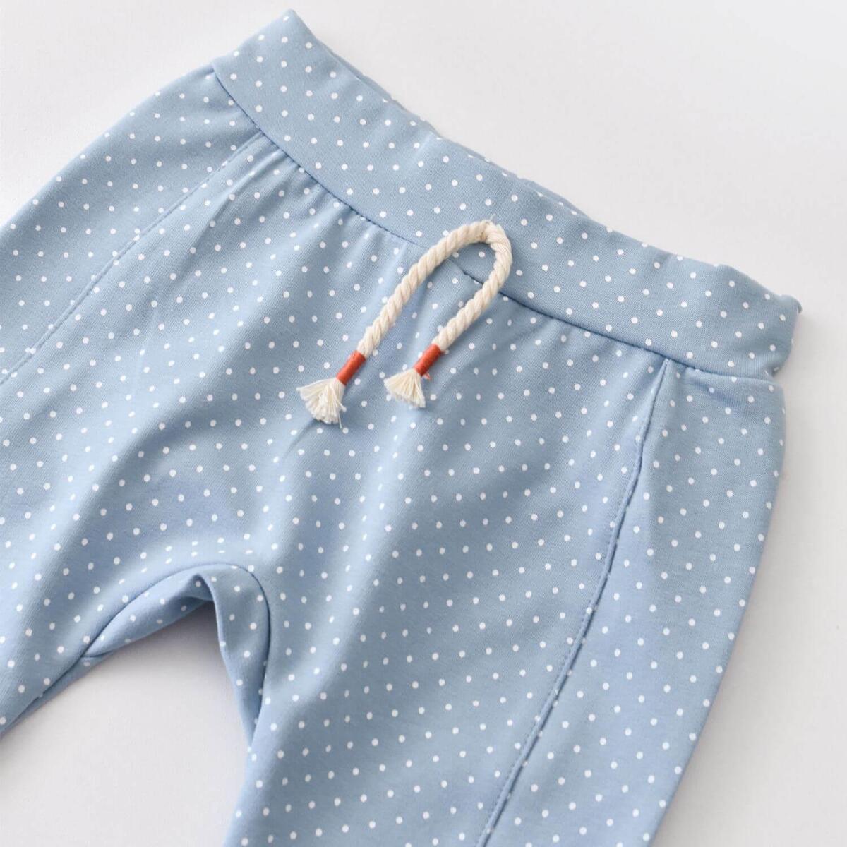 Bibaby Organik Pantolon Patiksiz Wild Flowers Spring Blue