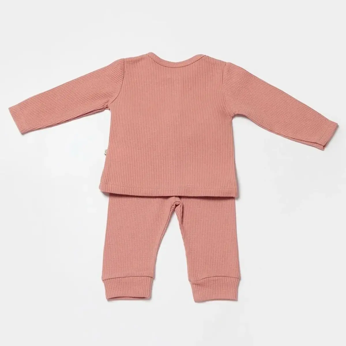 Bibaby Organik 2li Takım Waffle Smile Kırmızı - Kahverengi