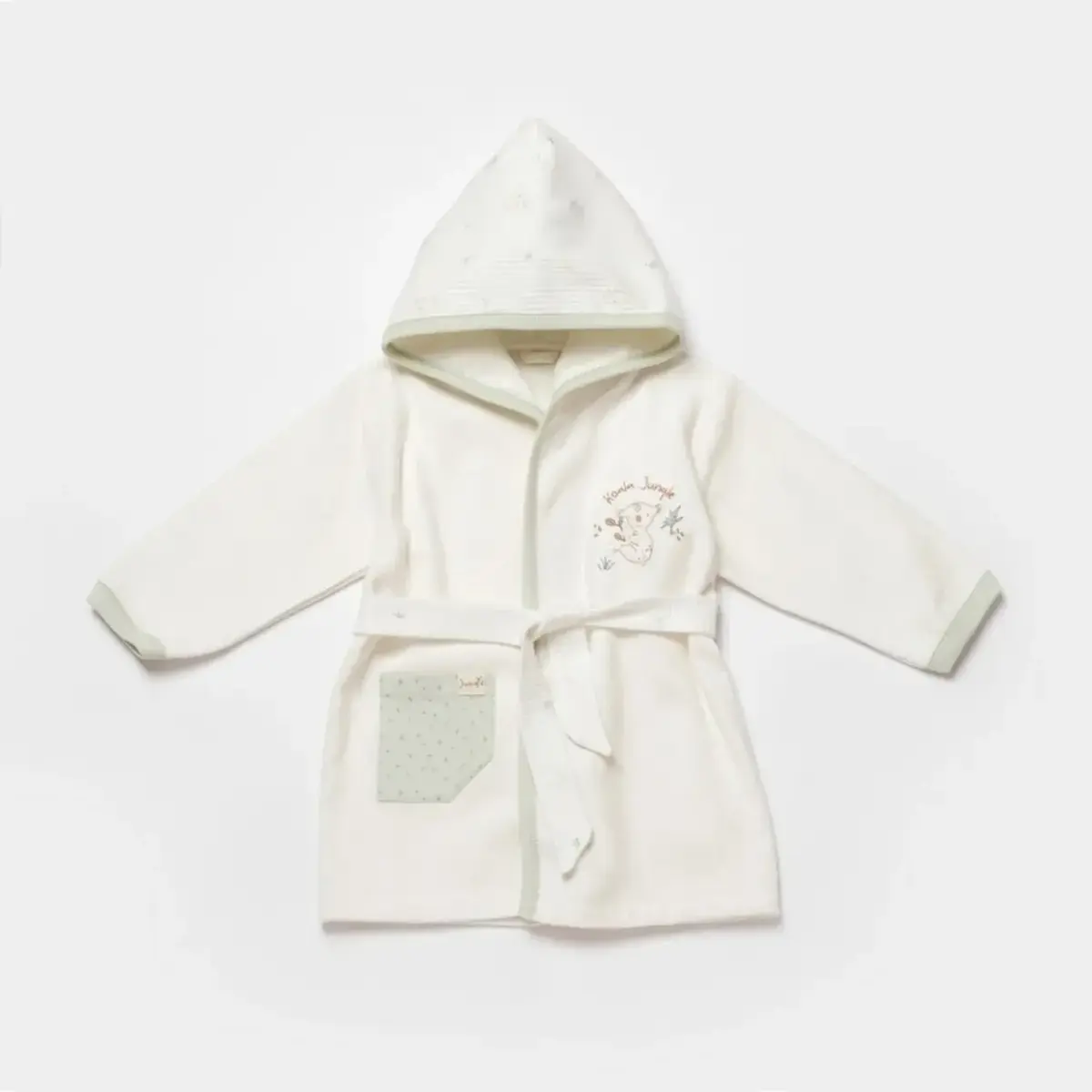 Bibaby Organik Bornoz Takımı Koala Jungle Mint