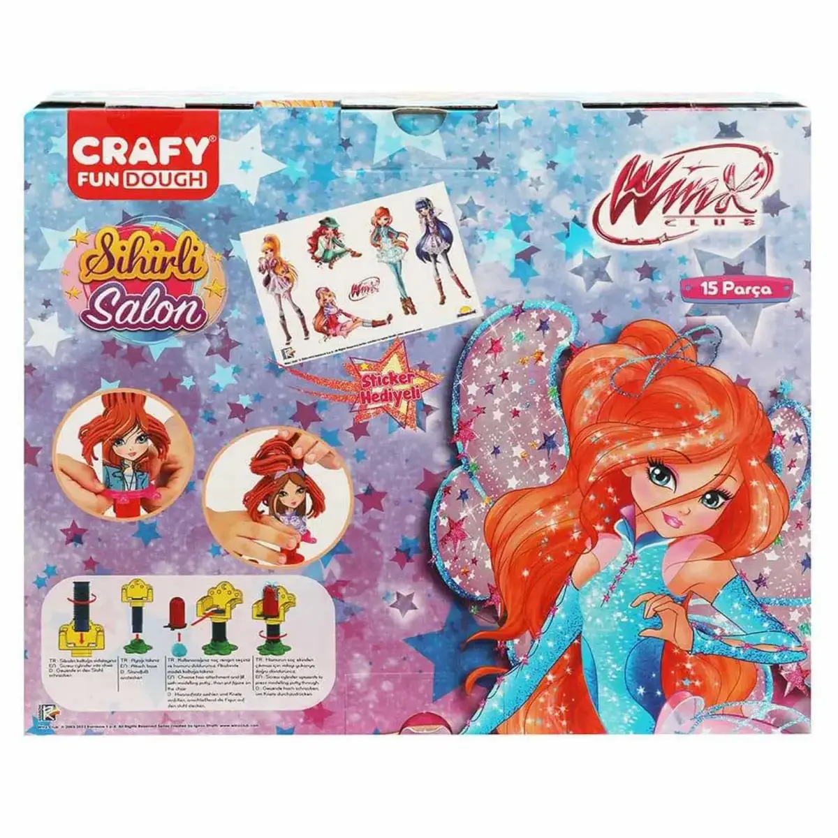 Crafy Winx Sihirli Salon Oyun Hamur Seti 15 Parça