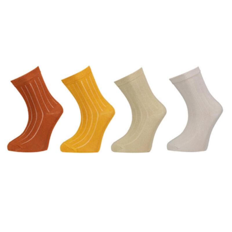 Bibaby Organik Çorap Soket 4lü New Basic Hardal