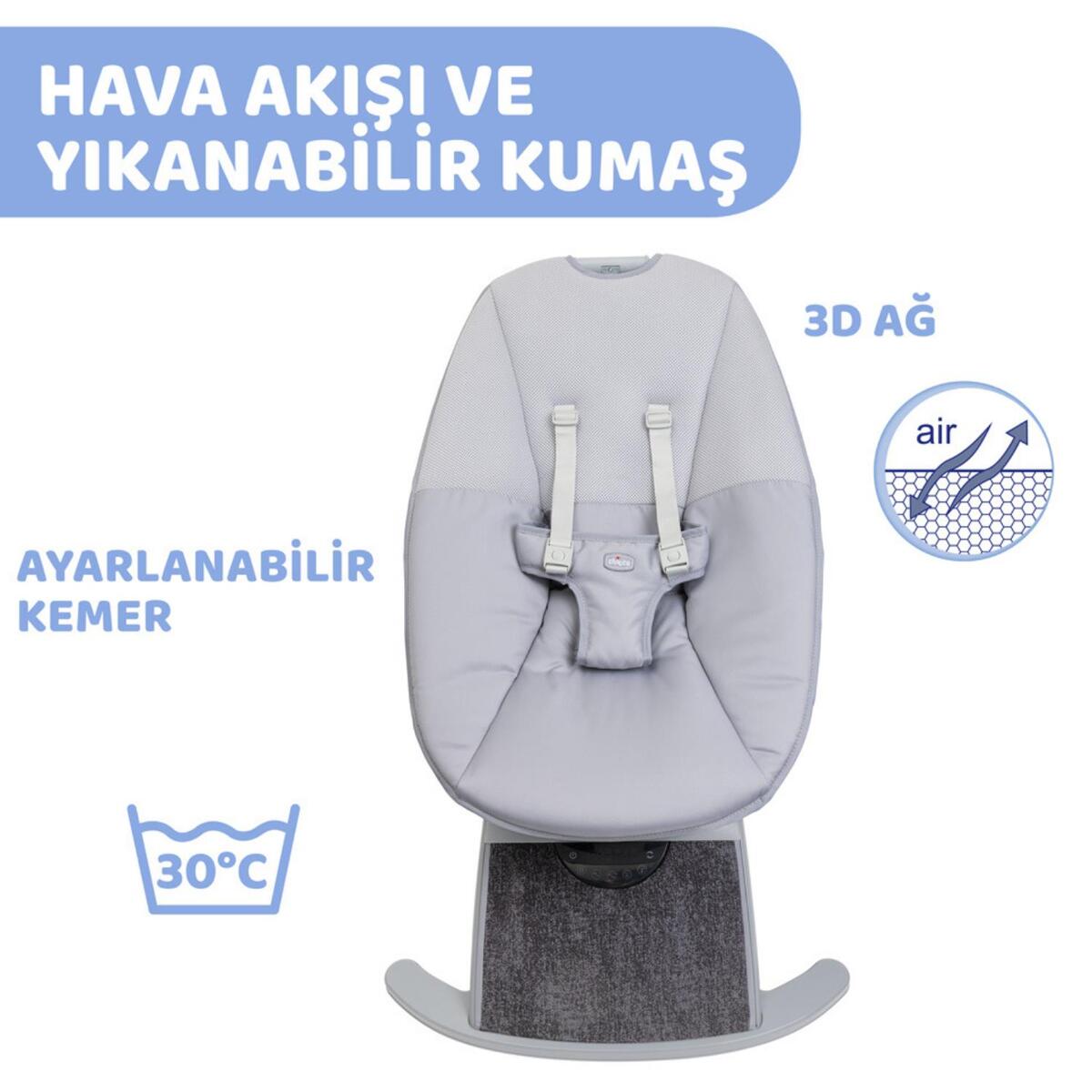 Chicco Comfy Elektrikli Ana Kucağı Silver Spring