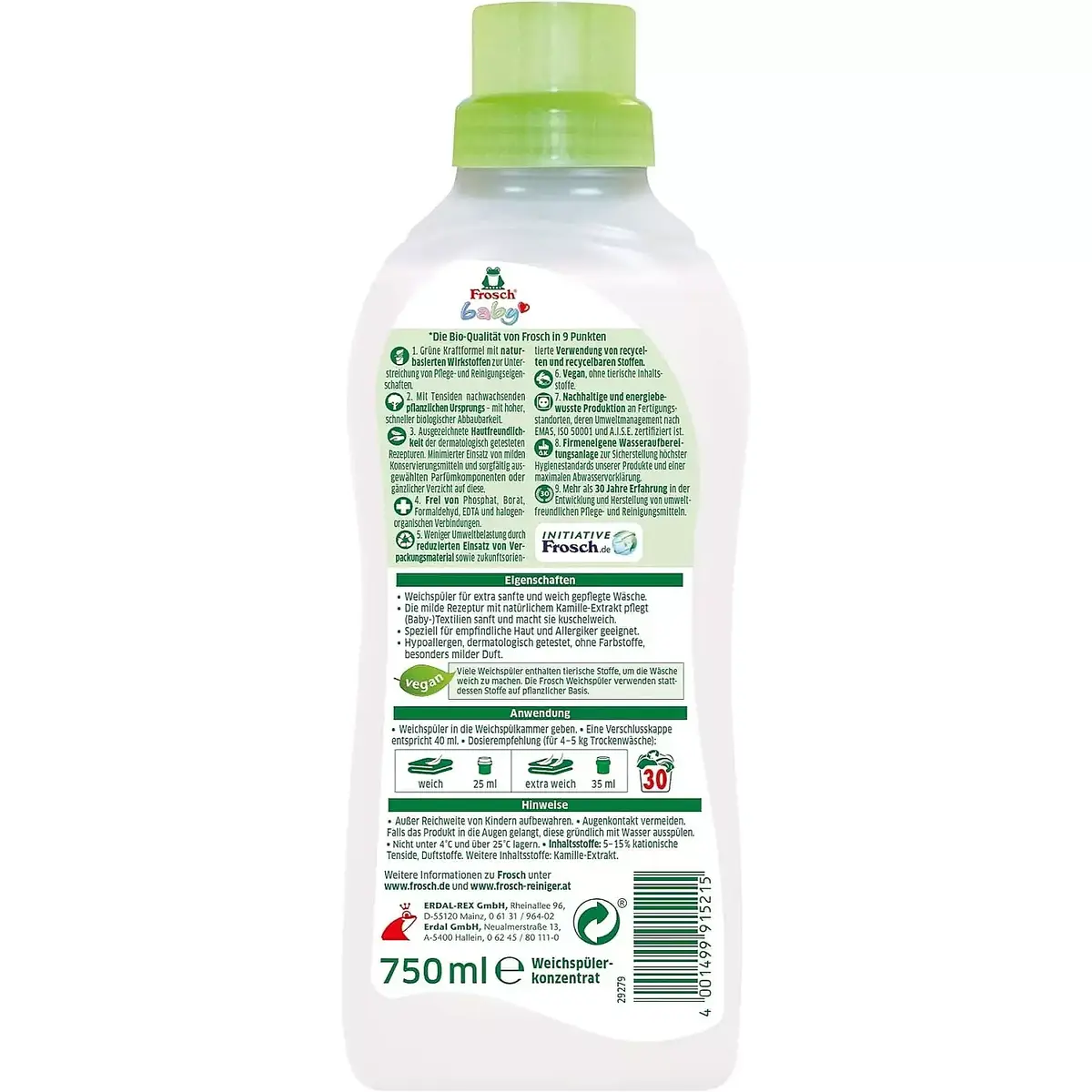 Frosch Baby Çamaşır Yumuşatıcısı 750 ml