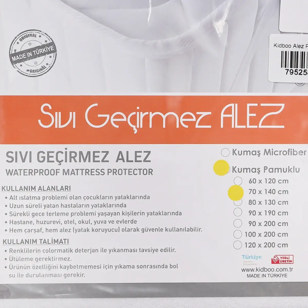 Kidboo Alez Pamuk 70x140