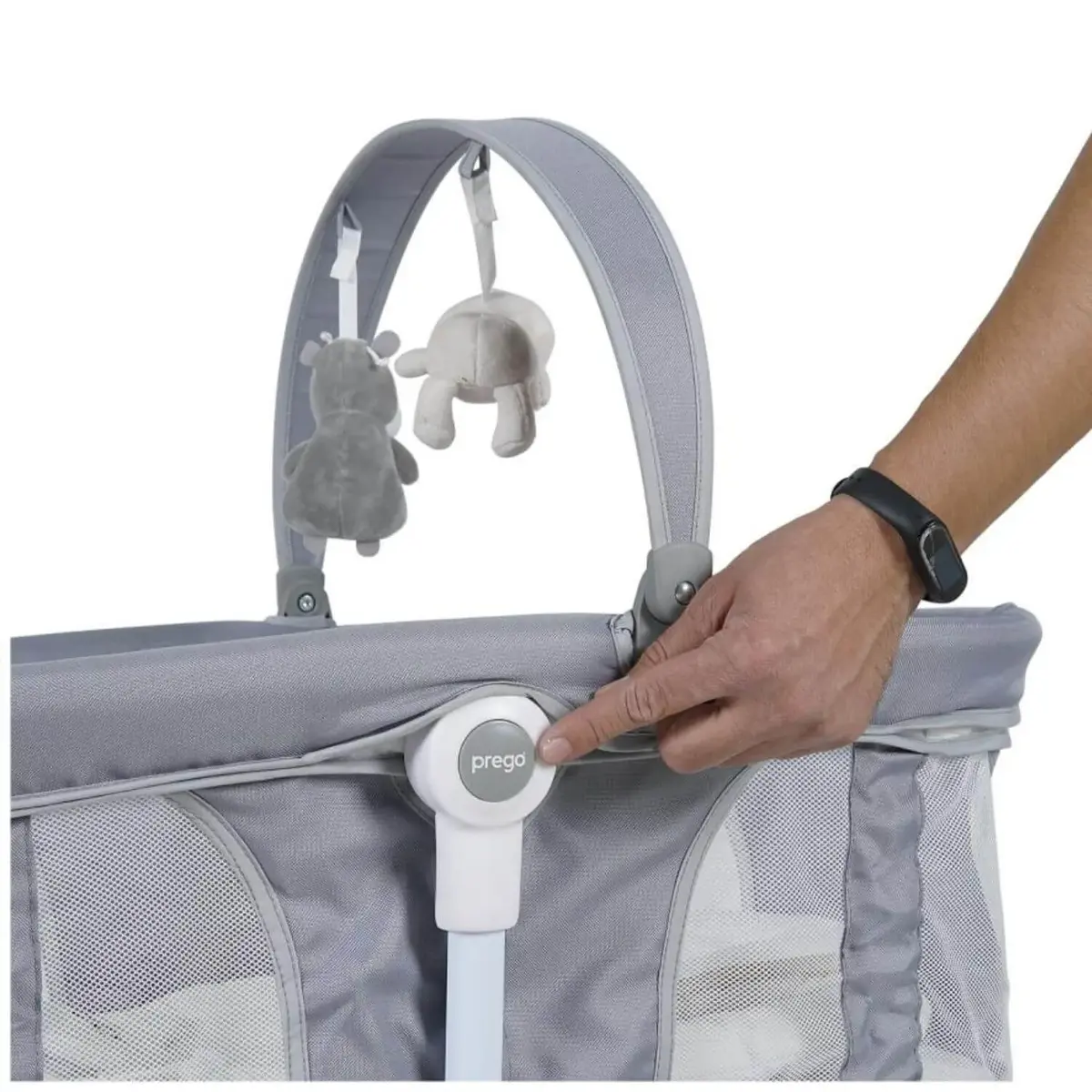 Prego 4086 Yummy Portbebeli Elektrikli Beşik Gri