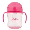 Dr Browns Alıştırma Bardağı Yumuşak Oluklu 180 ml 6+ Ay Pembe