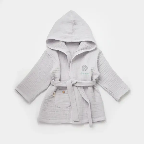 Bibaby Bebek Bornozu Lamb Friends Gri