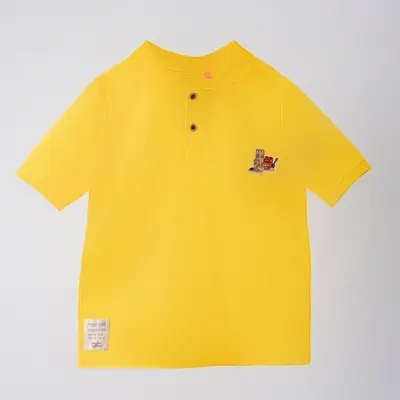 Moi Noi T-Shirt Polo Yaka Sarı Icon