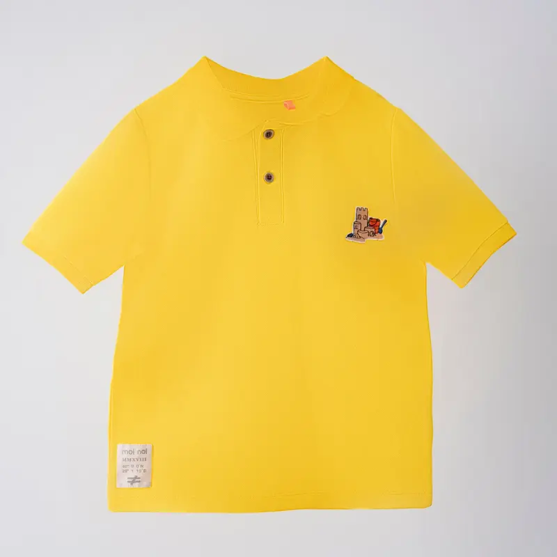 Moi Noi T-Shirt Polo Yaka Sarı Icon