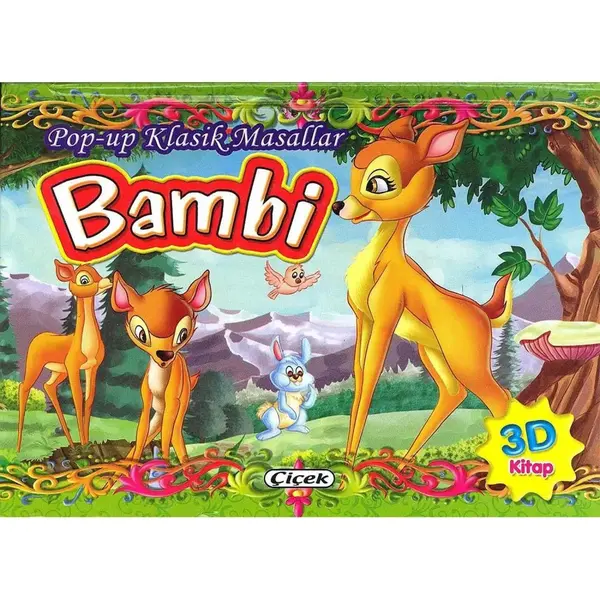 Çiçek Pop Up Klasik Masallar-Bambi