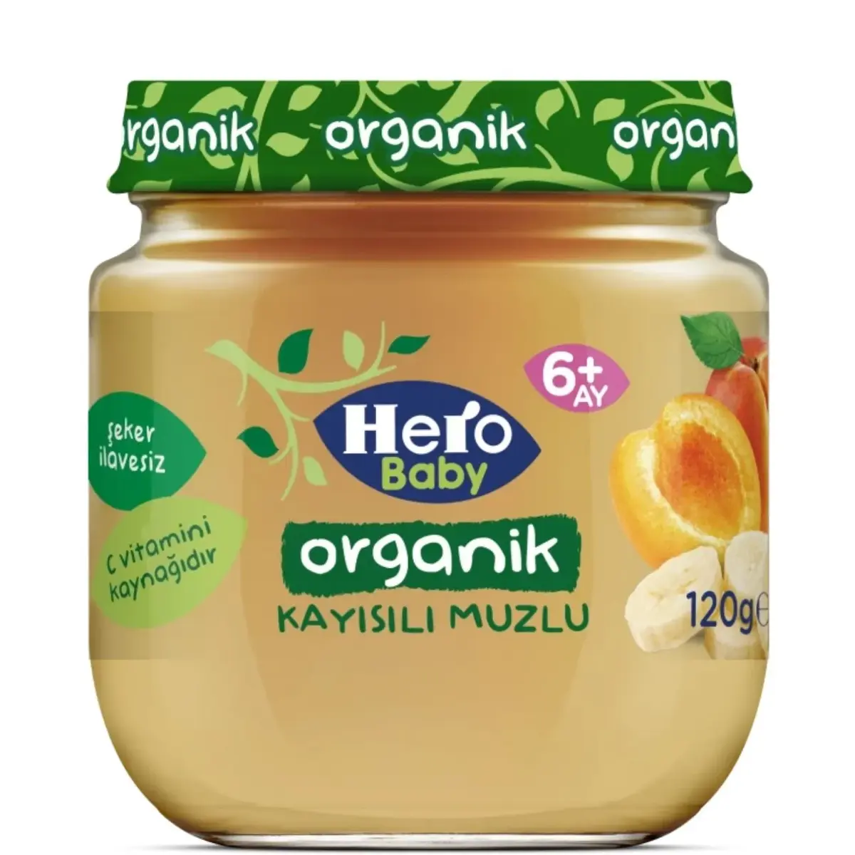Hero Baby Organik Kayısı Muz Püresi 120 Gr