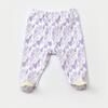 Bibaby Organik Pantolon Patikli Love You Baby Yellow - Lavander