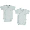 Bibaby Organik Body Kruvaze Basic Nature Mavi