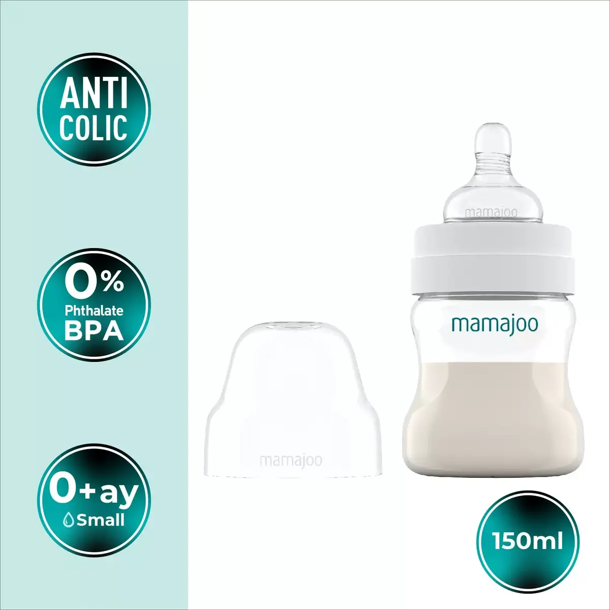 Mamajoo Silver PP Biberon 150 ml
