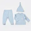 Bibaby Organik Zıbın Takımı 3lü Soft Modal Mavi