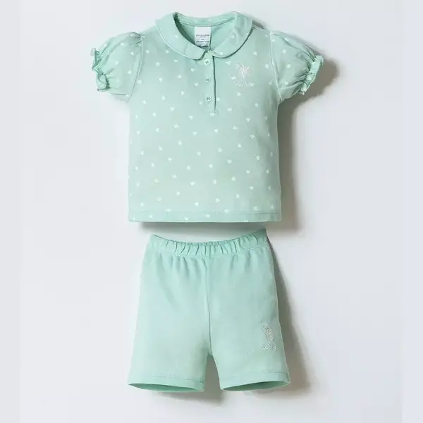 U.S. Polo 2li Takım Şortlu Pike Nil Nil
